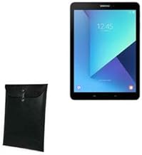 BoxWave Case Compatible with Samsung Galaxy Tab S3 - Nero Leather Envelope, Leather Wallet Style Flip Cover