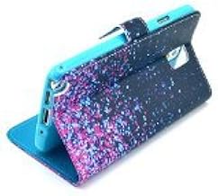 MaryJane Colorful Galaxy Pattern Magnetic Leather Card Holder Cover for Samsung Galaxy Note 3 N9002 - Retail Packaging - Multi