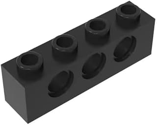 Gobricks GDS-625 Technic Brick 1 x 4 [3 Holes] 50PCS Compatible with Lego Toy 3701 DIY Parts and MOC Components for Major Brick Brands Color：Black 26