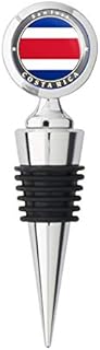 Costa Rica Flag Metal Stainless Steel Bottle Wine Stopper