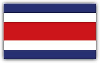 Costa Rica Flag Sticker | Car Bumper, Laptop, Water Bottle, Wall, Window Waterproof Vinyl Sticker Decal | Longer Side 5'' |