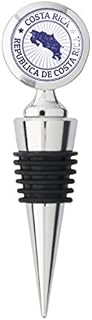 Costa Rica Flag Metal Stainless Steel Bottle Wine Stopper