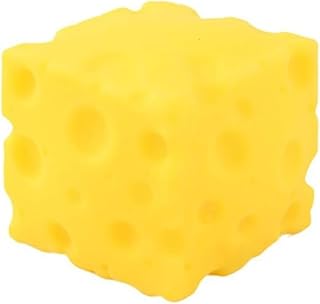 Yellow Cheese Squeeze Toy,Soft Novelty , Theme Cheese Cubes Squishy (Small)
