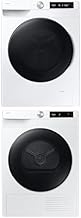 Smart Laundry Set: 2.5 cu. ft. Front Load Washer with Super Speed Wash & 4.0 cu. ft. Heat Pump Dryer with AI Smart Dial, White