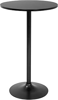 FDW Bistro Pub Table 40 Inch Height Cocktail Table Round Bistro Bar Table for Home and Kitchen Dining