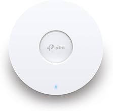 TP-Link Omada WiFi 6 Wireless Access Point - AX5400 Dual Band, 2.5G Port, PoE+ or DC Powered, DC Adapter Included, 5yr Warranty, 6 Spatial Streams, Captive Portal, Mesh, WPA3, Roaming(EAP670)