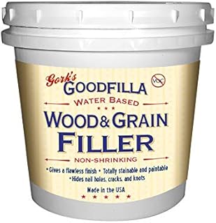 Water-Based Wood & Grain Filler (Trowel Ready) - White Oak - 1 Quart By Goodfilla | Replace Every Filler & Putty | Repairs, Finishes & Patches | Paintable, Stainable, Sandable & Quick Drying