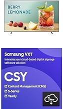 55" Crystal UHD 4k Pro TV + VXT S-Series w/Cloud Based, Content Management Software, 1 Year Subscription