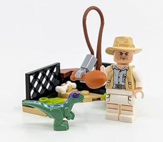 Jurassic World: Robert Muldoon Minifigure with Raptor Training