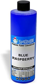 Snowie Shaved Ice Snow Cone Flavor Concentrate- Pint - Blue Raspberry