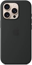 iPhone 16 Pro Silicone Case with MagSafe and Camera Control: Lightweight Phone Case, Wireless Charging Compatible, Smooth Matte Finish, Black