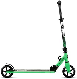 Mongoose Force 150 Folding Scooter, for Kids Age 8+, Green and Black