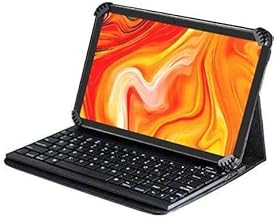 Navitech Folding Leather Folio Case Cover & Stand with Removable Keyboard Compatible with Samsung Galaxy Tab 4 (10.1)