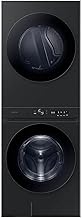 Bespoke 4.6 cu. ft. Large Capacity Single Unit AI Laundry Hub Washer with 7.6 cu. ft. Electric Dryer in Brushed Black