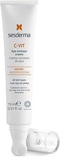 Sesderma C-VIT Eye Contour Cream - Targets Wrinkles, Antioxidant Protection and Tired Eyes, 0.5 fl oz.