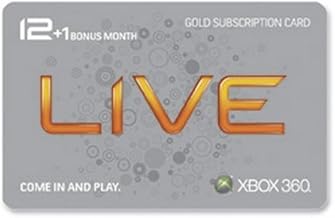 Xbox 360 Live 12 Month Gold Card plus 1 Month Bonus