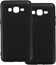 2-Pack TPU Case Compatible with Samsung Galaxy Grand Prime G5308W Phone Cover - Shockproof Flexible Protective Accessories with Precise Cutouts (Black)