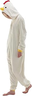 Snug Fit Unisex Adult Onesie Pajamas, Flannel Cosplay Animal One Piece Halloween Costume Sleepwear Homewear