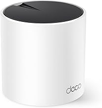 TP-Link Deco X55 AX3000 WiFi 6 Mesh System - Covers up to 2500 Sq.Ft., Replaces Wireless Router and Extender, 3 Gigabit Ports, Supports Ethernet Backhaul, Deco X55(1-Pack)