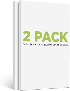 Allposters 24" X 36" X 3/16" White Foam Board 2-Count Poster Board