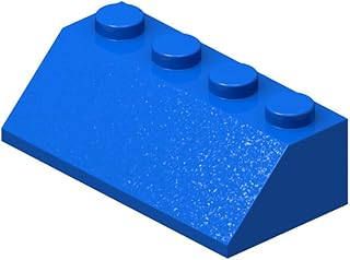 30 Piece Slope 45 2 x 4, Blue, Compatible with Lego Parts and Pieces