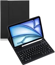 Keyboard Case for Samsung Galaxy Tab Active 4 Pro 10.1 inch Model：SM-T630 / SM-T636B Removable Bluetooth Keyboard Covor Built-in Pen Holder (Black Case,Standard)
