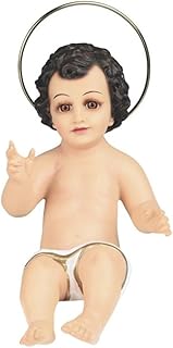 George S. Chen Imports Baby Jesus with Glass Eyes Holy Religious Figurine Decoration, 12"