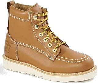Rhino 62T06 6 inch Moc Toe Leather Work Boot - Butternut 9