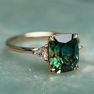 Engagement Rings Exquisite 4 Paw Inlay Square Zirconia for Women Party Banquet Romantic Jewelry Gift