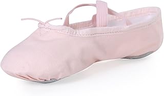 Canvas Ballet Shoes for Girls Dance Ballet Slippers Shoes(Toddler/Little/Big Kid/Women)