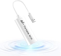 4G LTE WiFi 6 Mobile Hotspot Device, Portable WiFi for Travel in 200+ Countries, Access Multiple Carriers, Battery‑Free USB Router, Ultralight Portable Travel WiFi for Car, Business,Camping,8 Devices