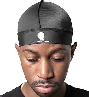 Silky Wave Cap for 360, 540 & 720 Waves, Soft Breathable Durag Skull Cap Beanie for Men