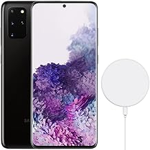 Galaxy S20+ 5G (128GB, 12GB) 6.7" 120Hz AMOLED, Snapdragon 865, IP68 Water-Resistant, Fully Unlocked US Model (AT&T, Verizon, T-Mobile, Global) SM-G986U1 (w/Fast Wireless Charge Pad, Black)