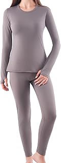 Thermal Underwear for Women, Long Johns for Women Thermal Sets Ultra Soft Fleece Lined Base Layer Top and Bottom