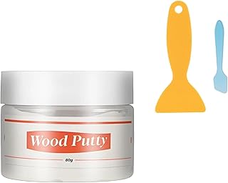 80g Wood Putty Kit, White Woods Filler for Quick Woods Repair Putty Projects on Wooden Cabinets Floors and Furniture