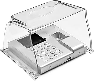 Clear Plastic Time Clock Cover Weatherproof, Time Attandence Machine Rain Cover for Door Keypad Outdoor/Access Control System