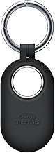 Galaxy SmartTag2 Silicone Case, GPS Tracker Holder, Tracking Device Protective Cover with Key Ring, Soft Touch, EF-PT560CBEGUS, Black
