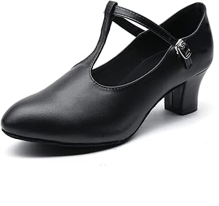 Girls Latin Shoe Women's Professional Leather Ballroom Modern Character Dance Wedding Pump Shoes