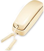 TRIMLINE 210 Corded Home Phone, No AC Power Required, Improved Easy-Wall-Mount, Lighted Big Button Keypad, 13 SpeedDial Keys, Last Number Redial, Mute, Flash, Volume Control, Beige