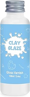 100ml Air Dry Clay Glaze, Air Dry Clay Varnish Can Not Only Used to Prevent Clay Cracking, Scratches, and Wear, It Can Also Having a Gloss Glaze Effect (Gloss)