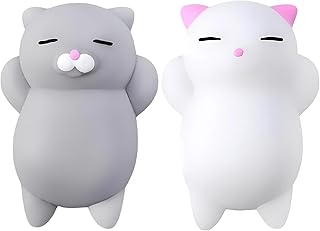 Nutty Toys Squishy Cat Set - 2" Soft Silicone Kawaii Kitties, Top Stress Relief Toy 2026, Unique Kids & Adults Egg Filler Gift Idea, Best Teenage Girl, Teen Boy & Tween Easter Basket Stuffers Present