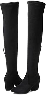 N.N.G Women Over the Knee Boots Thigh High Suede Block Winter Low Above Flat Long OTK Comfort Pointed toe