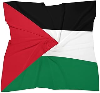 Flag Silk Scarf Head Hair Wraps Bandana Square Satin Head Scarf For Women