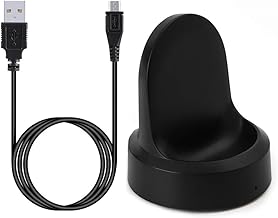 Charger for Gear S3 Frontier/Classic, Replacement Charging Dock Cradle Cable for Smausng Gear S3 Frontier/Classic Smart Watch (Black)