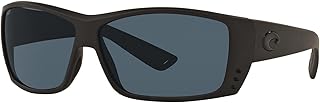 Sunglasses for Men Cat Cay Mens Polarized Sunglasses - UV Protection - Fishing, Boating & Beach - Size 61 - Blackout/Gray 580P