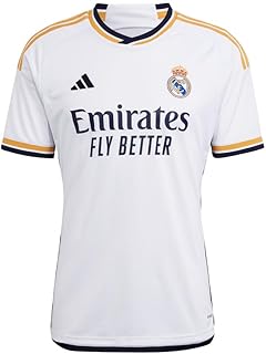 Men's Real Madrid 23/24 Home Jersey - A Sleek and Lightweight Jersey with Gold Accents and Legendary Soccer History