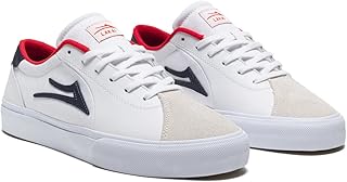 Flaco II, Skate Shoes, White/Navy Leather, 9.5