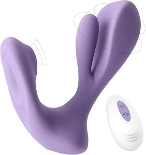 Tracy's Dog Vibrator for Women – Wearable Adult Sex Toys with Clitoral Grinding Motion & Rotating G-Spot Stimulation, 10 Vibration & 3 Rotation Modes, Remote Butterfly Toy for Solo & Couples, Swirlii