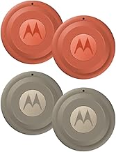 Moto Tag 2 (Works with Android Find My Device and Find Hub) Bluetooth 6.0 and UWB (4 Pack (2 Green 2 Orange))