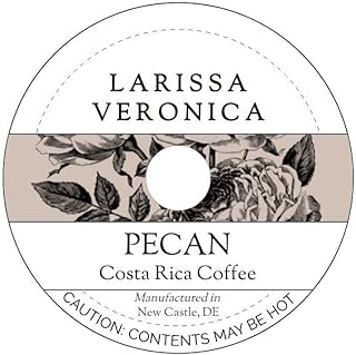Pecan Costa Rica Coffee (Single Serve K-Cup Pods) (Gourmet, Naturally Flavored, Whole Coffee Beans) (12 pods, ZIN: 574015) - 2 Pack